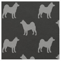 Motif de silhouettes d'Akita