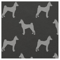 Motif de silhouettes de Basenji