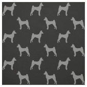 Tissu Motif de silhouettes de Basenji (Échantillon)