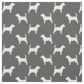 Tissu Motif de silhouettes de beagle (Échantillon)
