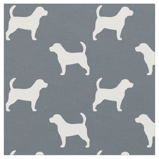 Tissu Motif de silhouettes de beagle (Fermer)