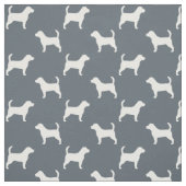 Tissu Motif de silhouettes de beagle (Échantillon)