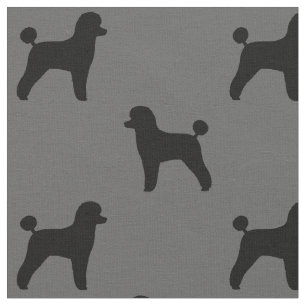 Tissu Motif de silhouettes de canicule de jouets noirs