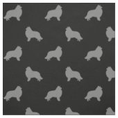 Tissu Motif de silhouettes de colley (Échantillon)
