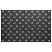 Tissu Motif de silhouettes de colley (Fat Quarter)