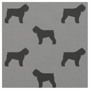 Tissu Motif de silhouettes de DES Flandres de Bouvier