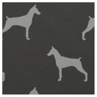 Motif de silhouettes de Pinscher de dobermann