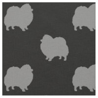 Motif de silhouettes de Pomeranian
