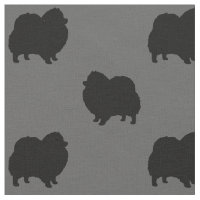 Motif de silhouettes de Pomeranian