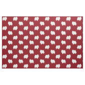 Tissu Motif de silhouettes de Pomeranian (Fat Quarter)