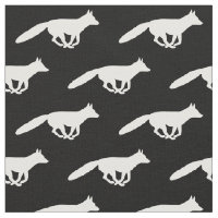 Motif de silhouettes de renard blanc | Faune