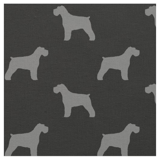 Tissu Motif de silhouettes de Schnauzer (Fermer)