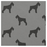 Motif de silhouettes de Schnauzer géant