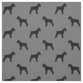 Tissu Motif de silhouettes de Schnauzer géant (Échantillon)