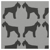 Tissu Motif de silhouettes de Schnauzer géant (Fermer)