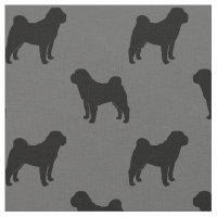 Motif de silhouettes de Shar-Pei de Chinois