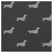 Tissu Motif de silhouettes de teckel (Fermer)