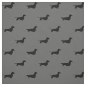 Tissu Motif de silhouettes de teckel (Échantillon)