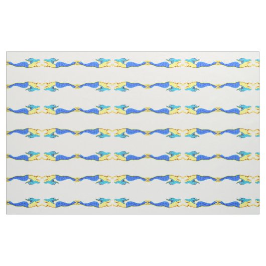 Tissu motif de sirènes à queue bleue #2 (Fat Quarter)