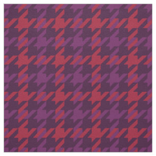 Tissu Motif de socle rouge pourpre rétro crimson