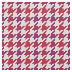 Tissu Motif de socle rouge pourpre rétro crimson