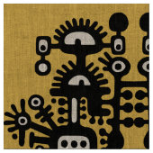 Tissu Motif de structure Abstrait - noir et blanc (Fermer)