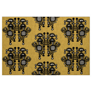 Tissu Motif de structure Abstrait - noir et blanc