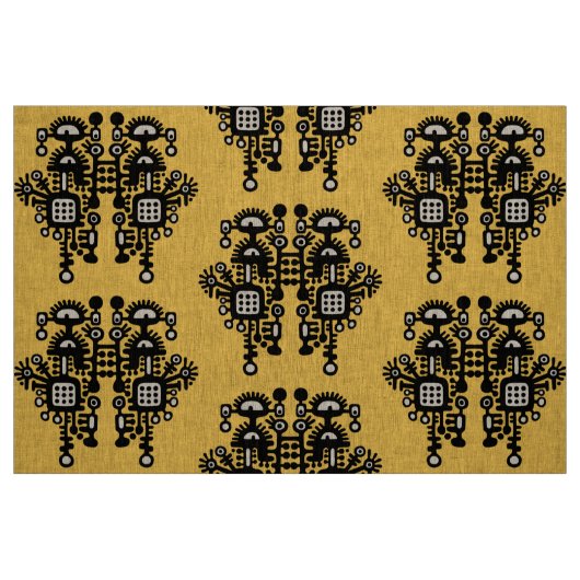 Tissu Motif de structure Abstrait - noir et blanc (Fat Quarter)