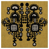 Tissu Motif de structure Abstrait - noir et blanc (Échantillon)