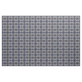 Tissu motif de style baroque bleu fleuri (Yard)