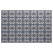Tissu motif de style baroque bleu fleuri (Fat Quarter)