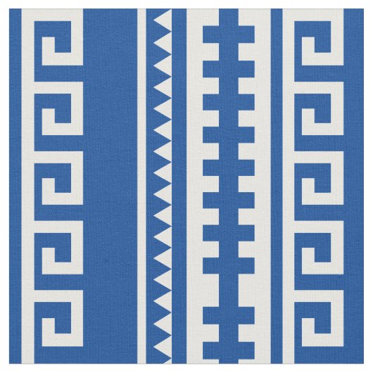 Tissu Motif de style grec géométrique (Fermer)