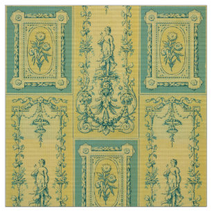 Tissu Motif de style rococo revival de l'ère victorienne