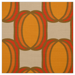 Tissu motif de style vintage et rétro