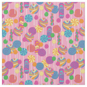 Tissu Motif de sucrerie de lucettes