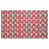 Tissu Motif de surface Abstrait à feuille rouge moderne (Fat Quarter)