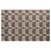 Tissu Motif de surface composée d'automne rustique | Mot (Fat Quarter)