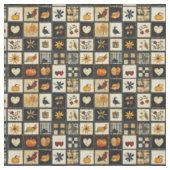Tissu Motif de surface composée d'automne rustique | Pat (Échantillon)