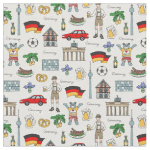 Tissu Motif de symboles de l'Allemagne