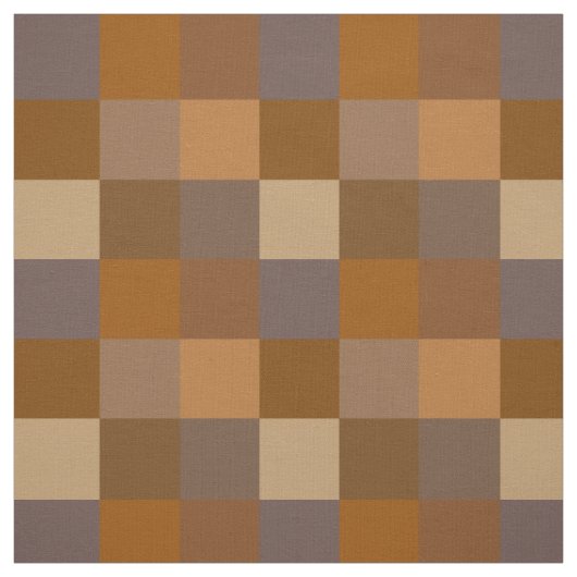 Tissu motif de tableau de contrôle Brown (Échantillon)