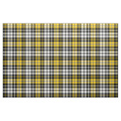 Tissu Motif de tartan à carreaux jaune noir blanc Design (Fat Quarter)
