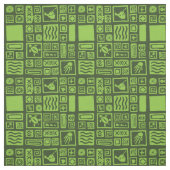 Tissu Motif de Tiki (Échantillon)