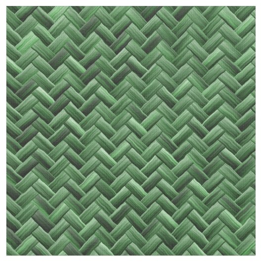 Tissu Motif de tissage de panier vert (Fermer)