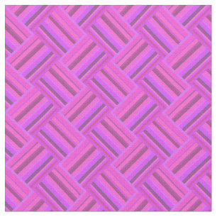 Tissu Motif de tissage en diagonale à rayures roses