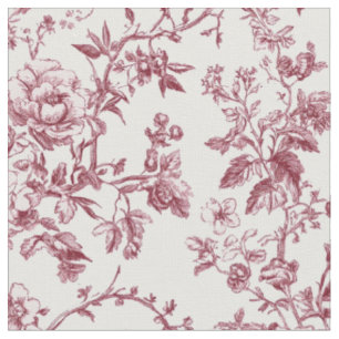 Tissu Motif de toile florale rose