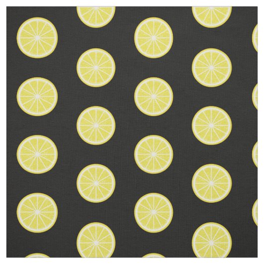 Tissu Motif de tranche de citron (Échantillon)