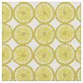 tissu motif de tranches de citron jaune (Fermer)