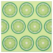 Tissu Motif de tranches de citron vert (Échantillon)