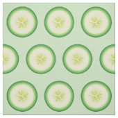 Tissu Motif de tranches de concombre (Échantillon)