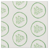 Tissu Motif de tranches de concombre (Fermer)
